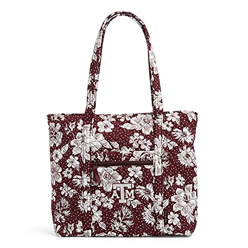 Image of Vera Bradley womens Cotton Collegiate Vera Tote Bag (Multiple Teams Available)