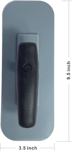 Miniatura 4 de Hanroy Paleta de plástico con mango de agarre cómodo negro, incluye paletas de acabado de 3.5 x 9.5 pulgadas, montaje ligero, extremo redondo,