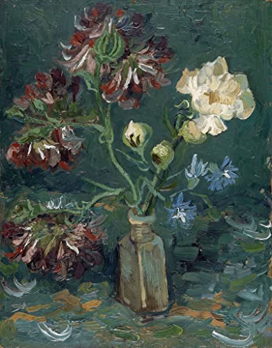 Affiche en toile de qualité premium : le chef-d'œuvre de Van Gogh par MSTECO 60x90cm
