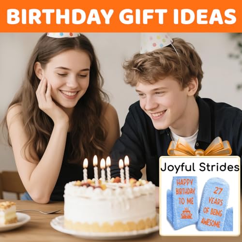 Image of HAPPYPOP Birthday Gift Ideas - Socks for 26 27 28 29 30 Year Olds Women Men