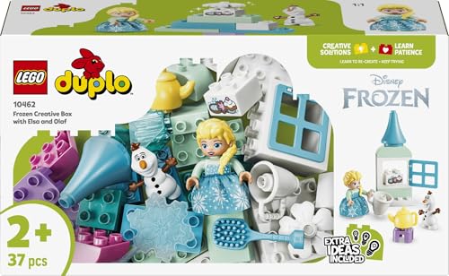 DUPLO Disney Scatola Creativa di Frozen con Elsa e Olaf - Giochi Didattici per la Motricità Fine dei Piccoli - Set Montessori con 2 Personaggi - Regalo per Bambini e Bambine dai 2 Anni - 10462 - Lego - Immagine 7