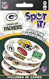 MasterPieces Game Day - NFL Green Bay Packers Spot It Game For Kids, Adults, and Family