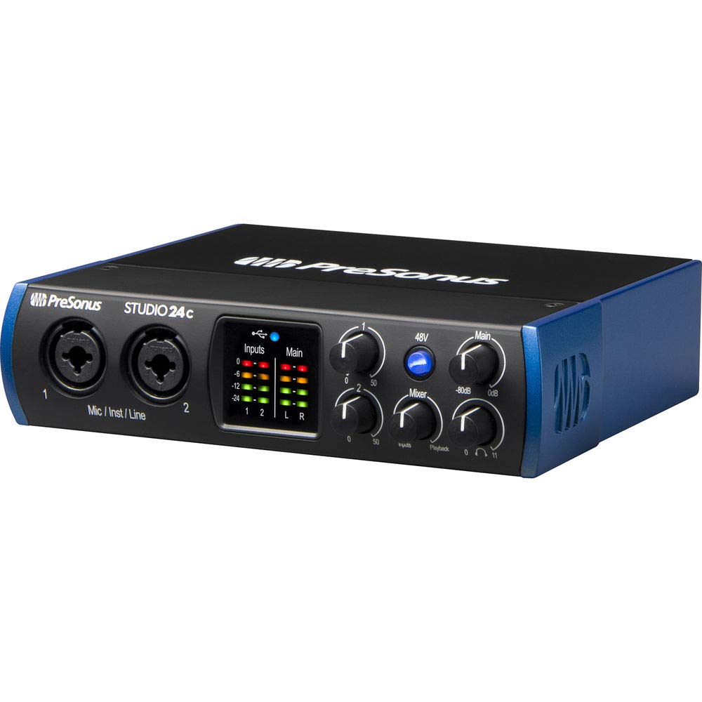 PreSonus Studio 24c オーディオ/MIDIインターフェース Amazon.co.jp: PreSonus Studio 24c 2x2 USB Type-Cオーディオ