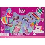 Klee Naturals Deluxe Mineral Play Makeup Kit. Gentle and Non-Toxic. Kid-Friendly. Made in USA. (Regal Queen Fairy)