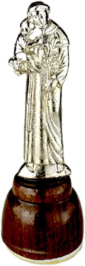 Divine Today Jerusalem Silver Coated Saint Anthony Stand