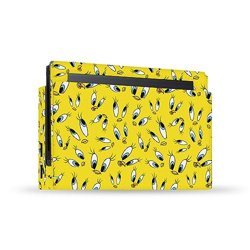 Vinyle autocollant Nintendo Switch sous licence Looney Tunes Tweety pour protéger le dock