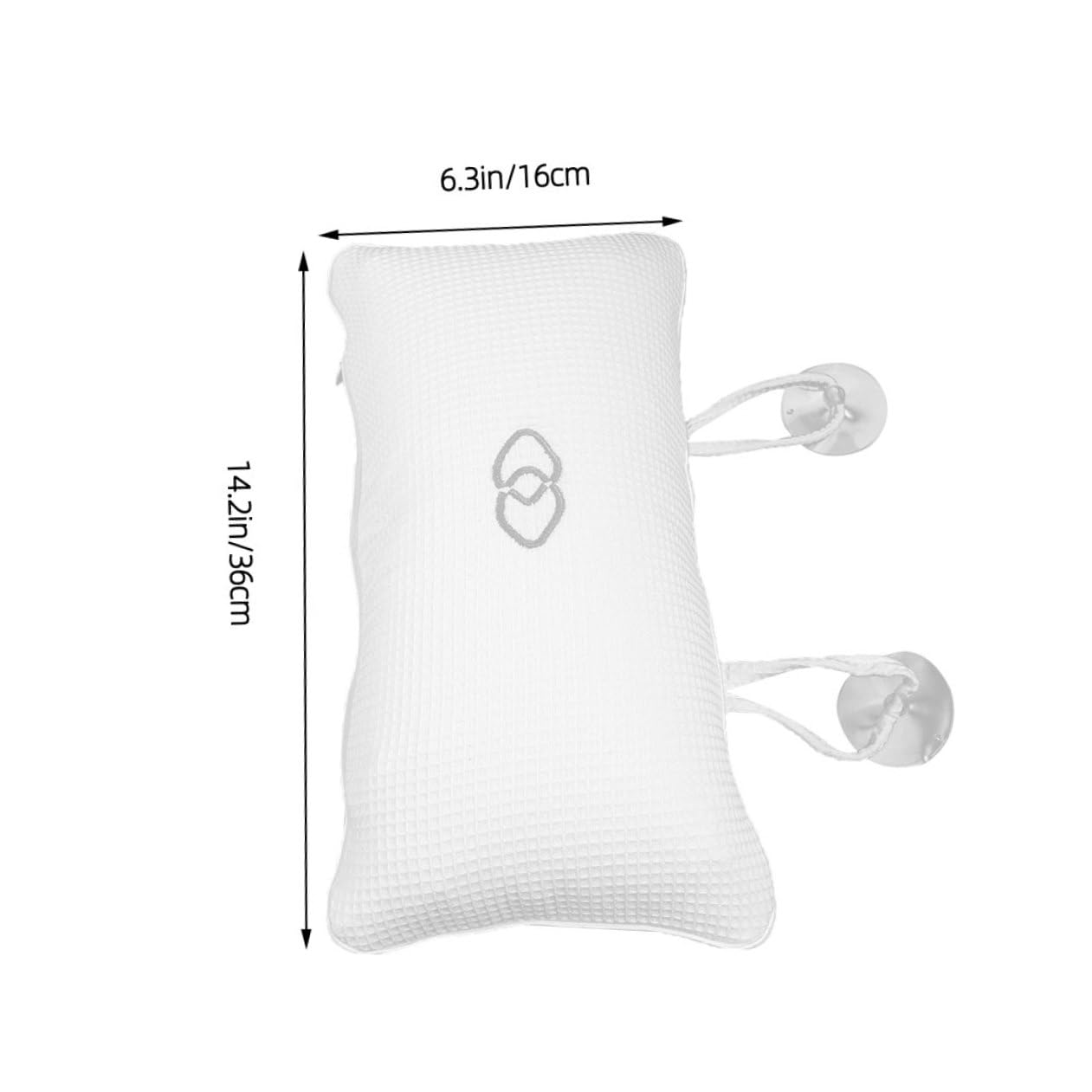 Yardwe 3 pezzi Cuscino da Bagno per Vasca Poggiatesta Ergonomico Antiscivolo con Ventose Supporto Collo Curvo in Tessuto Rapido Asciugatura per Casa Spa e Hotel