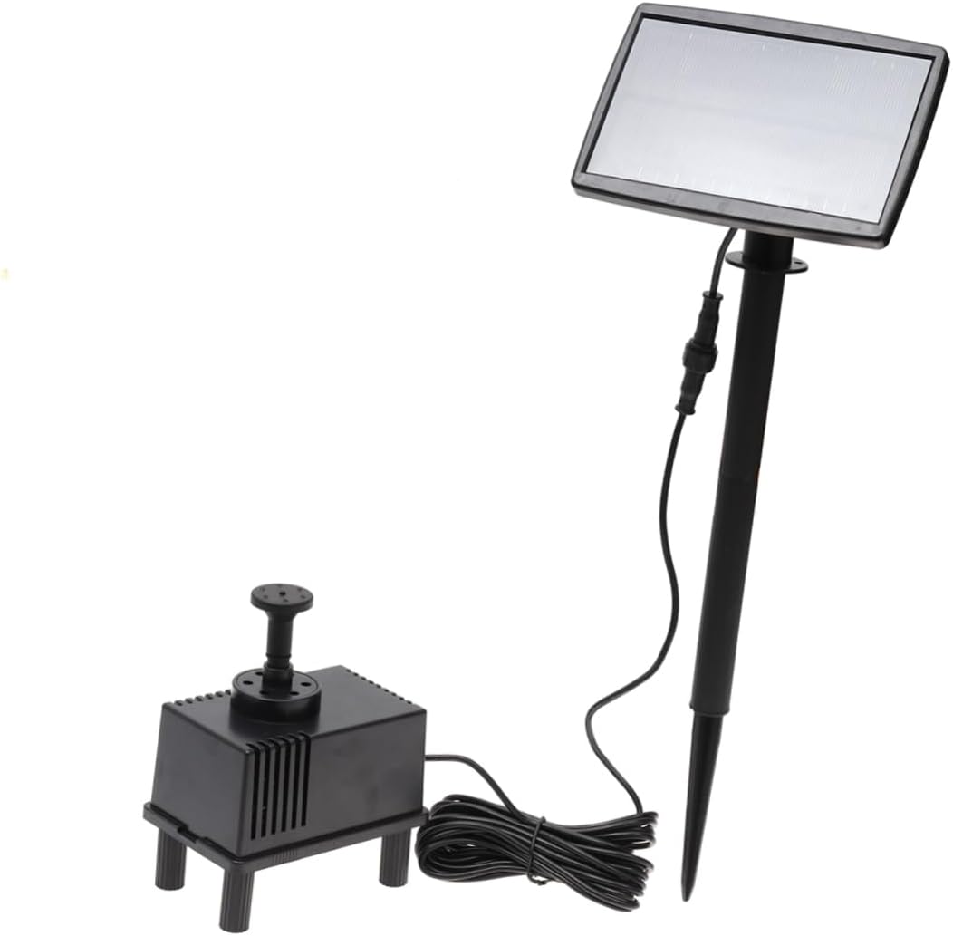 VOSAREA 5M Solar Power Fountain Pump Solar Panel Water Pump for Garden Pool Decoration Cord Effortless Installation Energy Saving Outdoor Water Feature