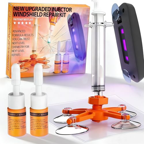 Windshield Repair Kit with UV Light