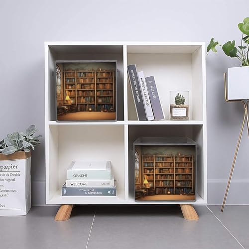 Boîtes de rangement rétro boîtes pliables empilables tissu lot 6 - 6