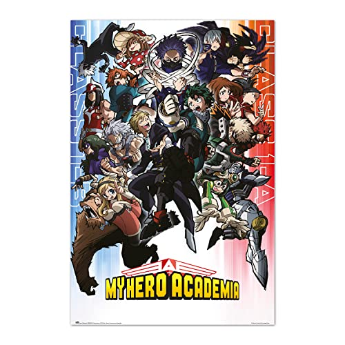 Grupo Erik Póster My hero academia class 1-A and Class a-B - Lamina decorativa/Póster Producto con licencia oficial