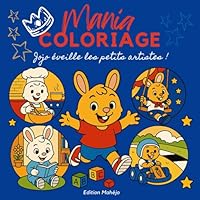 Mon livre de coloriage dès 3 ans – 40 illustrations avec Jojo le lapin : scènes du quotidien, faciles à colorier, parfaites pour enfants en maternelle ... et un petit héros attachant. (French Edition) B0F5N8RFKQ Book Cover
