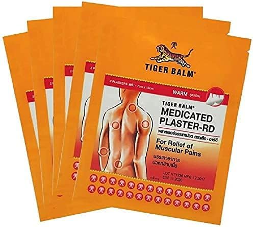 SBM MART Alpha Plus Warm Medicated Pain Relief Patch Plaster (5Pcs)