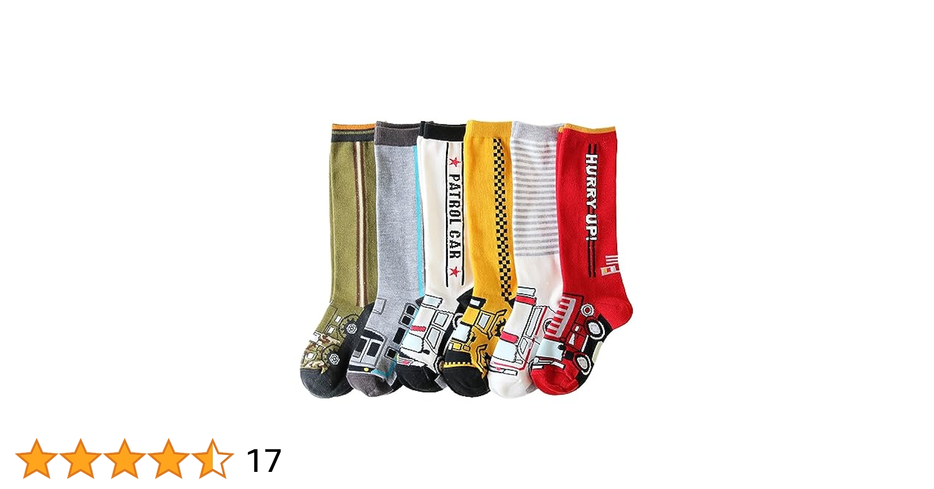 Amazon.co.jp: [box408] 靴下 キッズ 男の子 乗り物 働く車