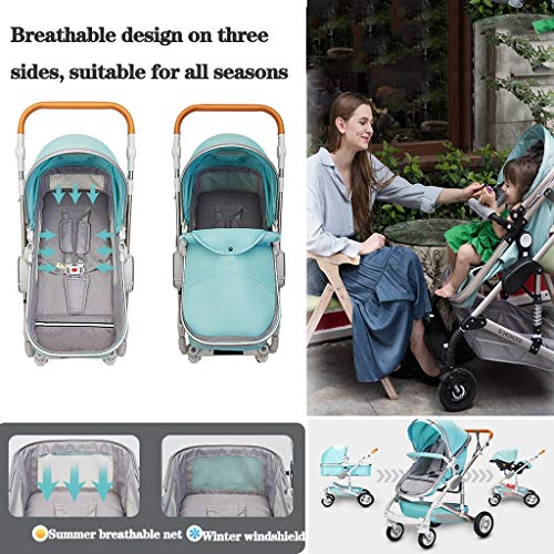 Lichtgewicht Kinderwagen Kinderwagens En Kinderwagens Vanaf De Geboorte, 3 In 1 Gemak Kinderwagen Kinderwagen… - Afbeelding 4