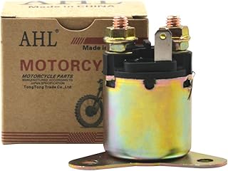 AHL Motorbike Starter Solenoid Relay for Honda GX390 13hp/GX340 11hp/GX270 9hp/GX240 8hp/Afron 1990-2006/Allmand 1994-2005/Toro 2004-2008/Denso 0.5-0.6kW PMDD, PMGR Starters 31204-ZA0-003