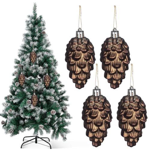 Yardwe 8 Stück Tannenzapfen Deko Plastik Weihnachten Tannenzapfen zum...