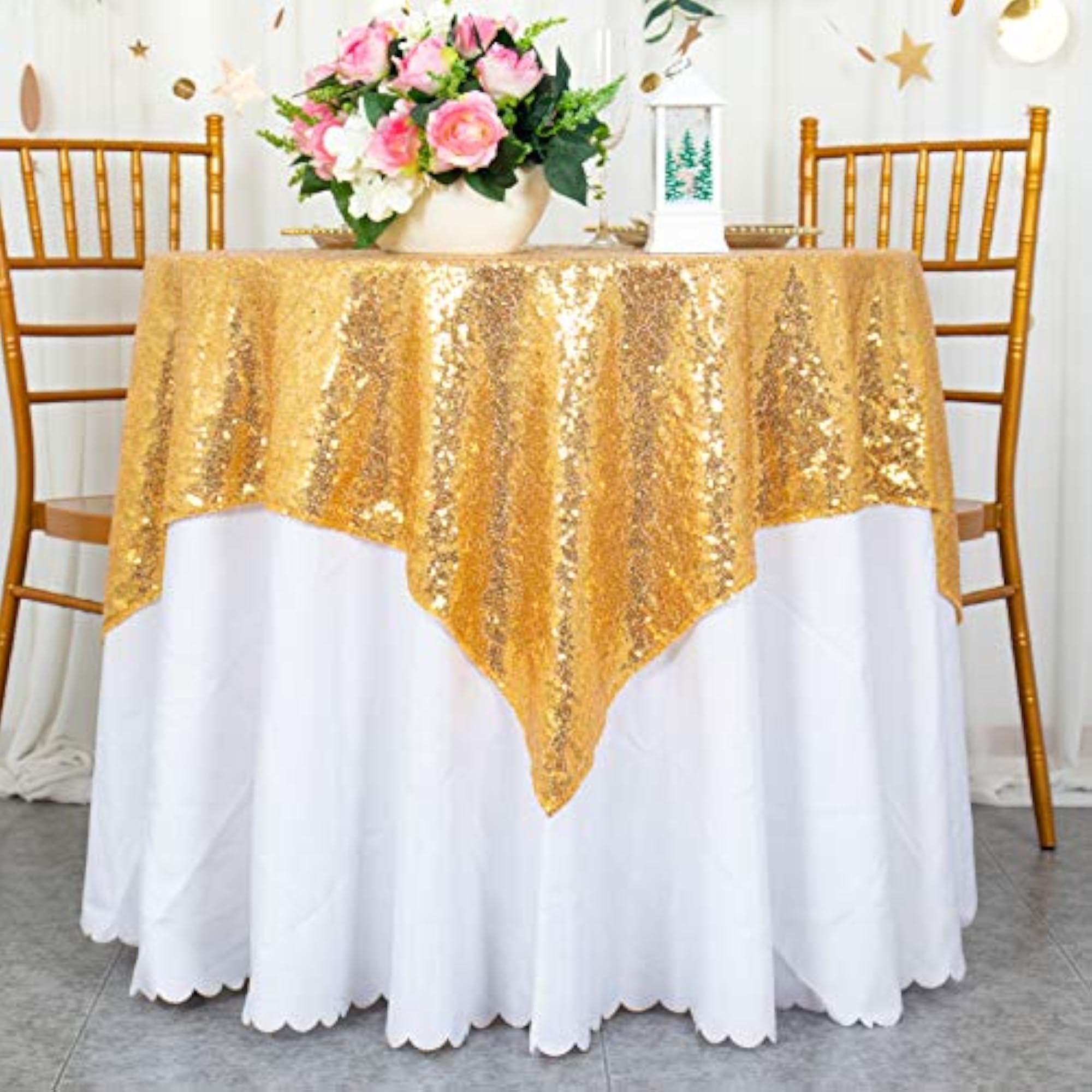 Sequin Tablecloth Table Linen for Wedding Party Decor
