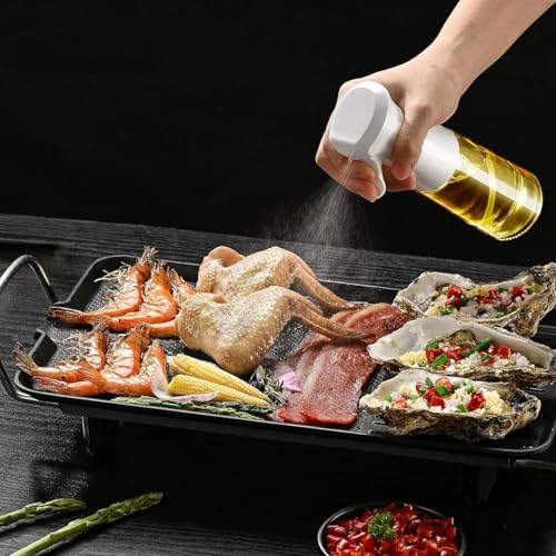 Miniatura 3 de Pulverizador De Aceite Para Cocinar, Pulverizador De Aceite De Oliva De Vidrio De 300 Ml, Spray De Cocción Continua Con Control De Porciones, Dispensador De Aceite Para Cocina, Freidora De Aire