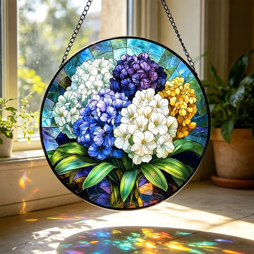 Reflector de luz para iluminar salones oscuros con cristal de hortensia 5