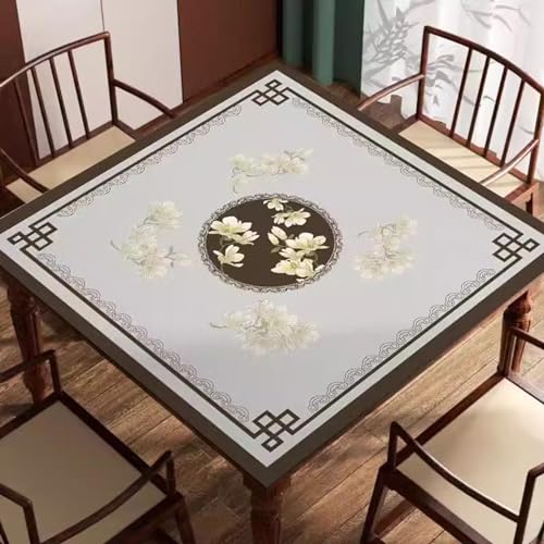 Tapete grueso para mesa de mahjong con bolsa de almacenamiento miniatura 2