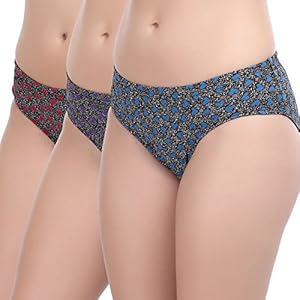 Softline Butterfly Women’s Cotton Panty (Pack of 3)(Colors & Print May Vary)