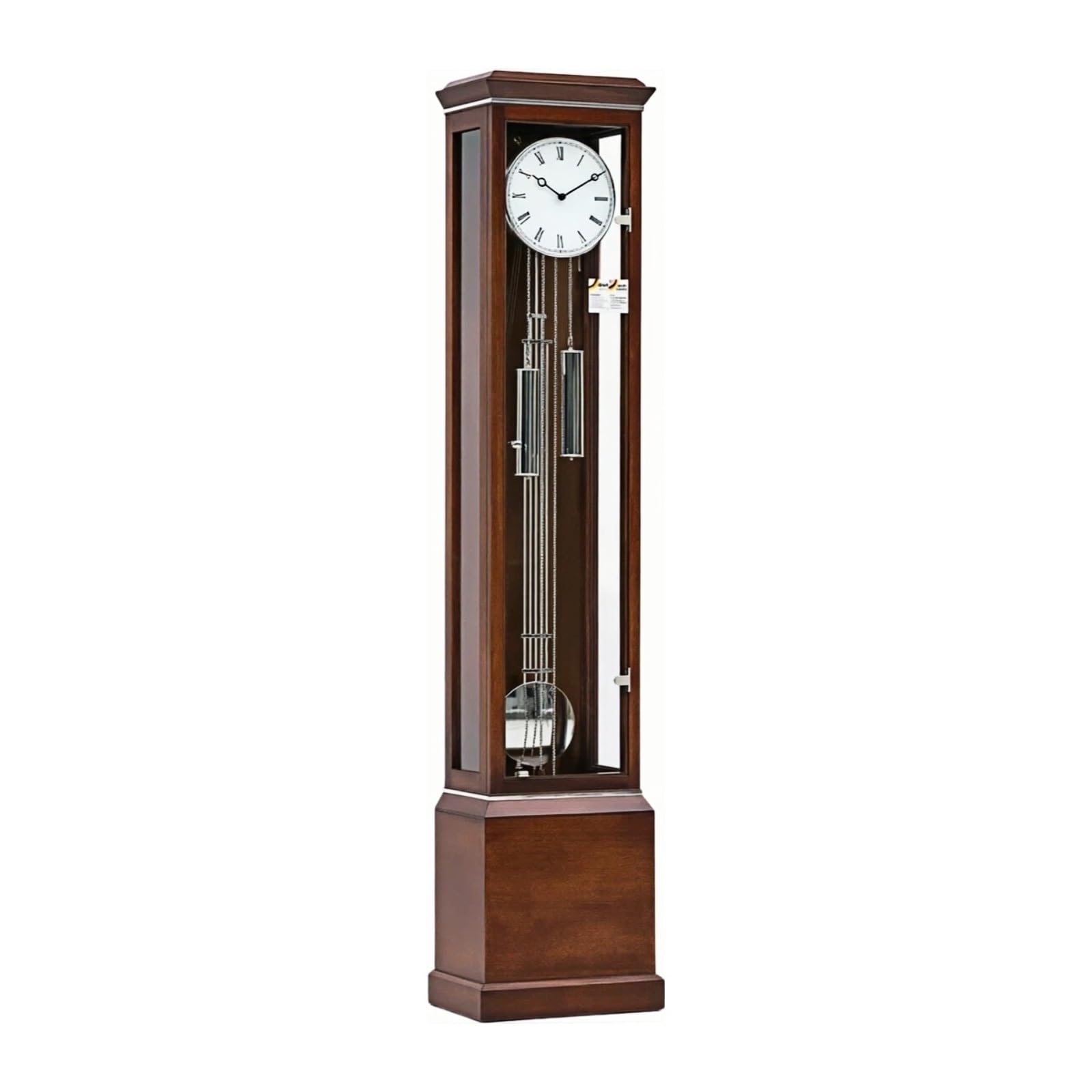 WANGHAI-666 Grandfather Clocks Wood Floor Grandfather Clock Mechanical Pendulum Chimes for Villa