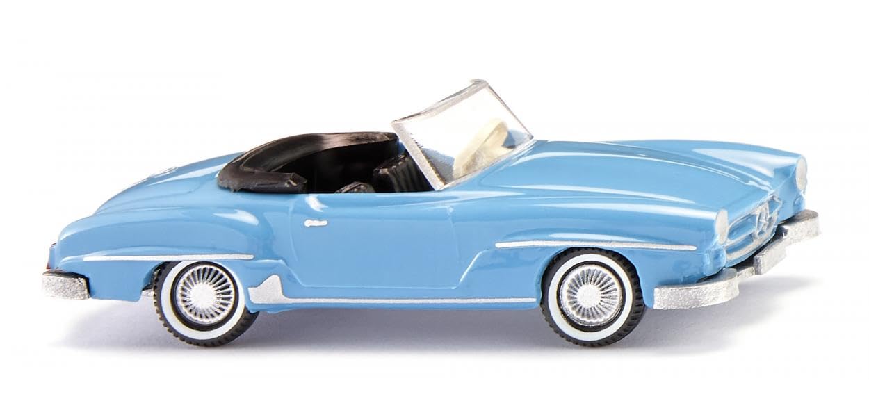 Wiking MB 190 SL Cabriolet Light Blue 1955-63 25002 HO Gauge, multicoloured, 1:87