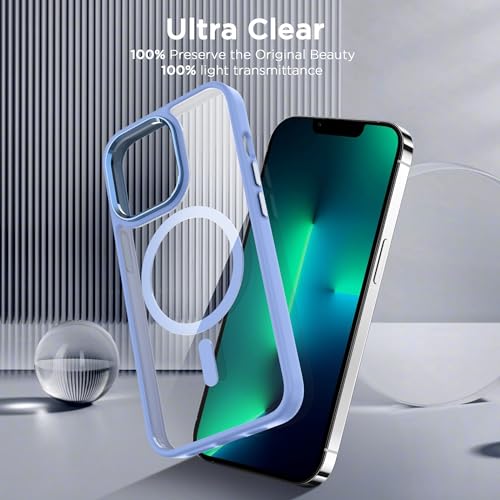 Image of CACOE Magnetic Case for iPhone 13 Pro Max 6.7 inch, Light Blue