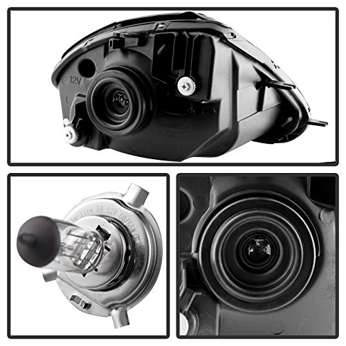 Xtune Mitsubishi Eclipse Black Crystal Headlights #TOP4