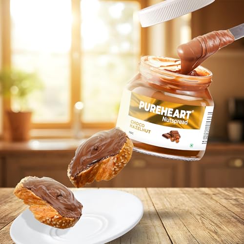 Image of Pureheart Nut Spread Choco Hazelnut (110 gm) Delicious, Smooth & Creamy Snack, Nutty Chocolate Hazelnut Spread for Breakfast