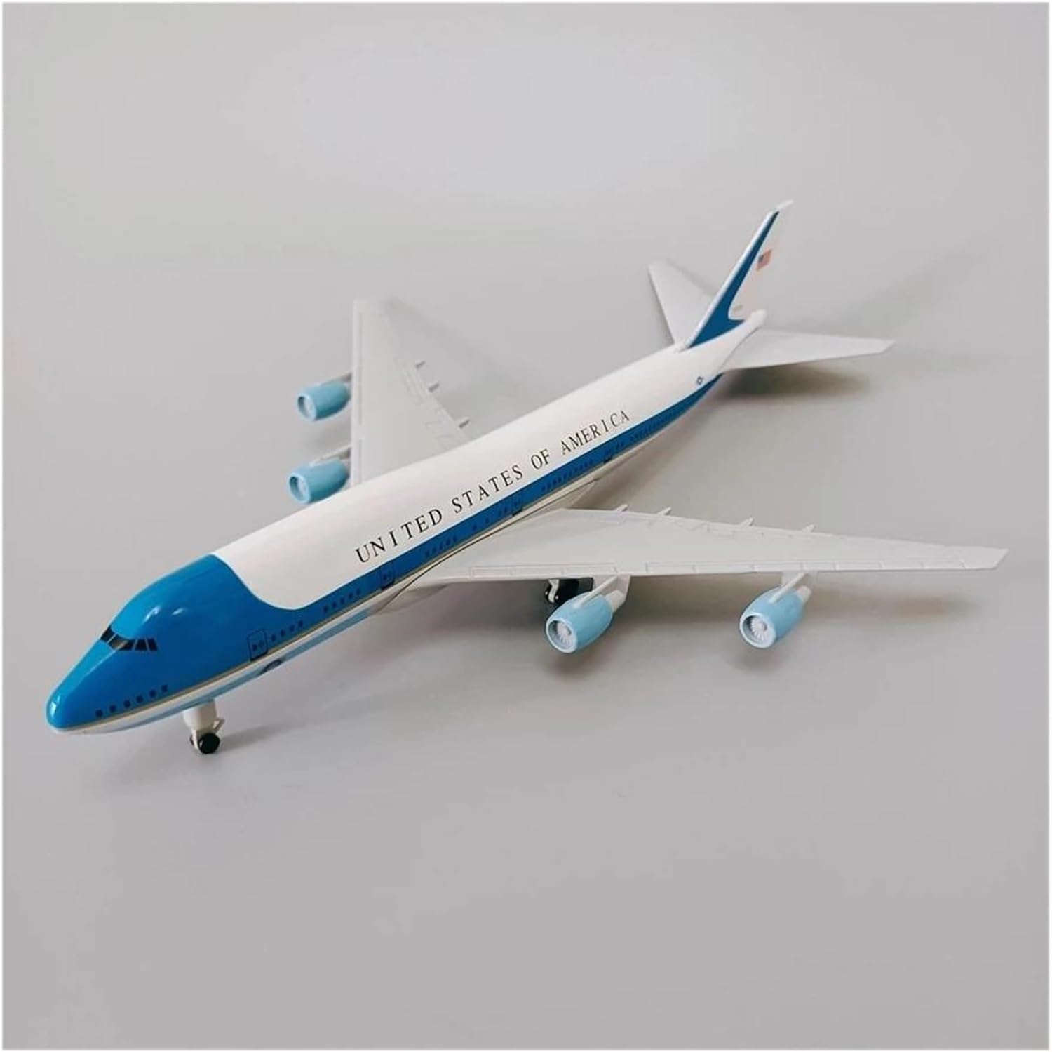 1 400 Aircraft Model for Air Force One B747 Die-cast Metal with Stand 20cm Hobby Playgame Kit