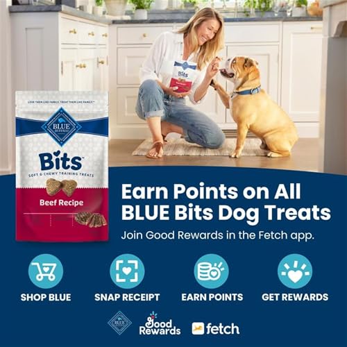 Blue Buffalo Blue Bits Natural Soft-Moist Training Dog Treats, Turkey Recipe 113g Bag, (Pack of 1) image 8