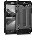 Produktbild kwmobile Hülle kompatibel mit Samsung Galaxy J3 (2017) DUOS - Hybrid Handy Cover Handyhülle Case Schutzhülle Transformer Anthrazit Schwarz