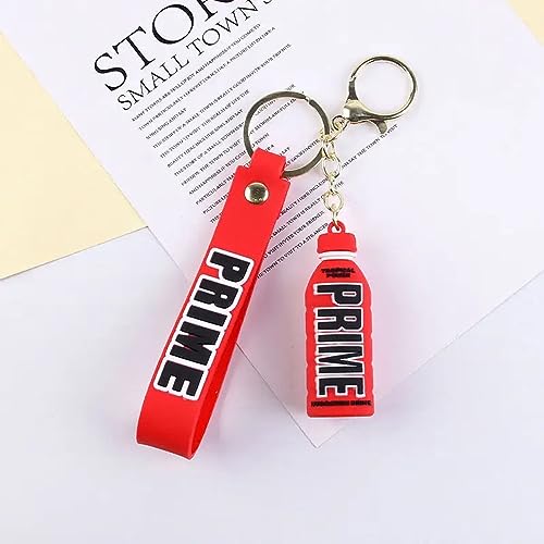 Image of Penny Wise Trendy Prime Drink Keychain | Logan Paul & KSI Design | Hard Silicone,Unbrekable | Travel Essential | Kids Friendly | Comes With Strap & Bag Hook | Single Piece.
