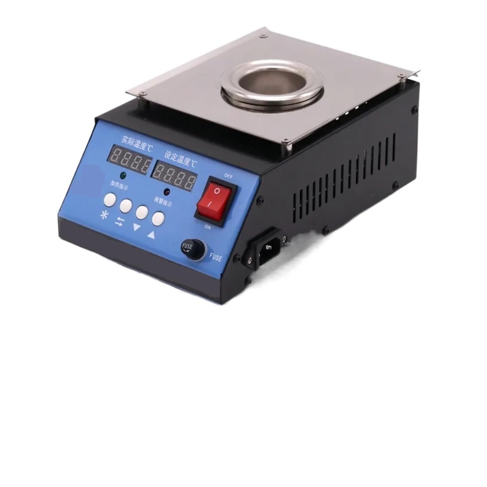 Welding Crucible, Stainless Steel Adjustable Temperature Solder Pot Tin Stove Melting Furnace Bath 250W 30~400 Centigrade Desoldering