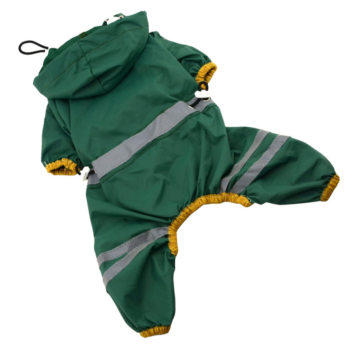 BUGUUYO Pet Rain Jacket PVC Dog Raincoat Waterproof for Small Medium Dogs Breathable Unique Fashion Style