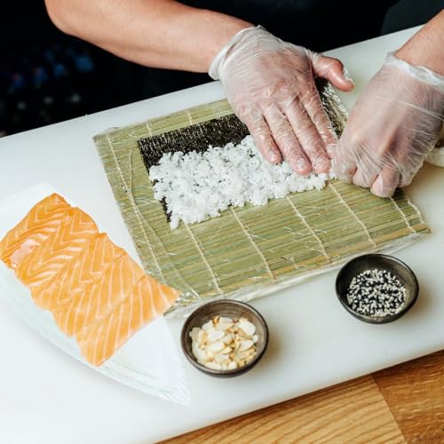 Plato de acrílico para sushi forma barco pequeño miniatura 7