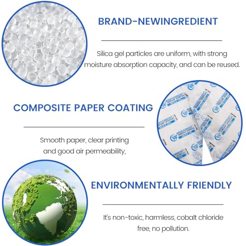 silica gel packets 20 gram 15 packs dessicant packets for storage pure and safe silica gel desiccant packs humidity packs