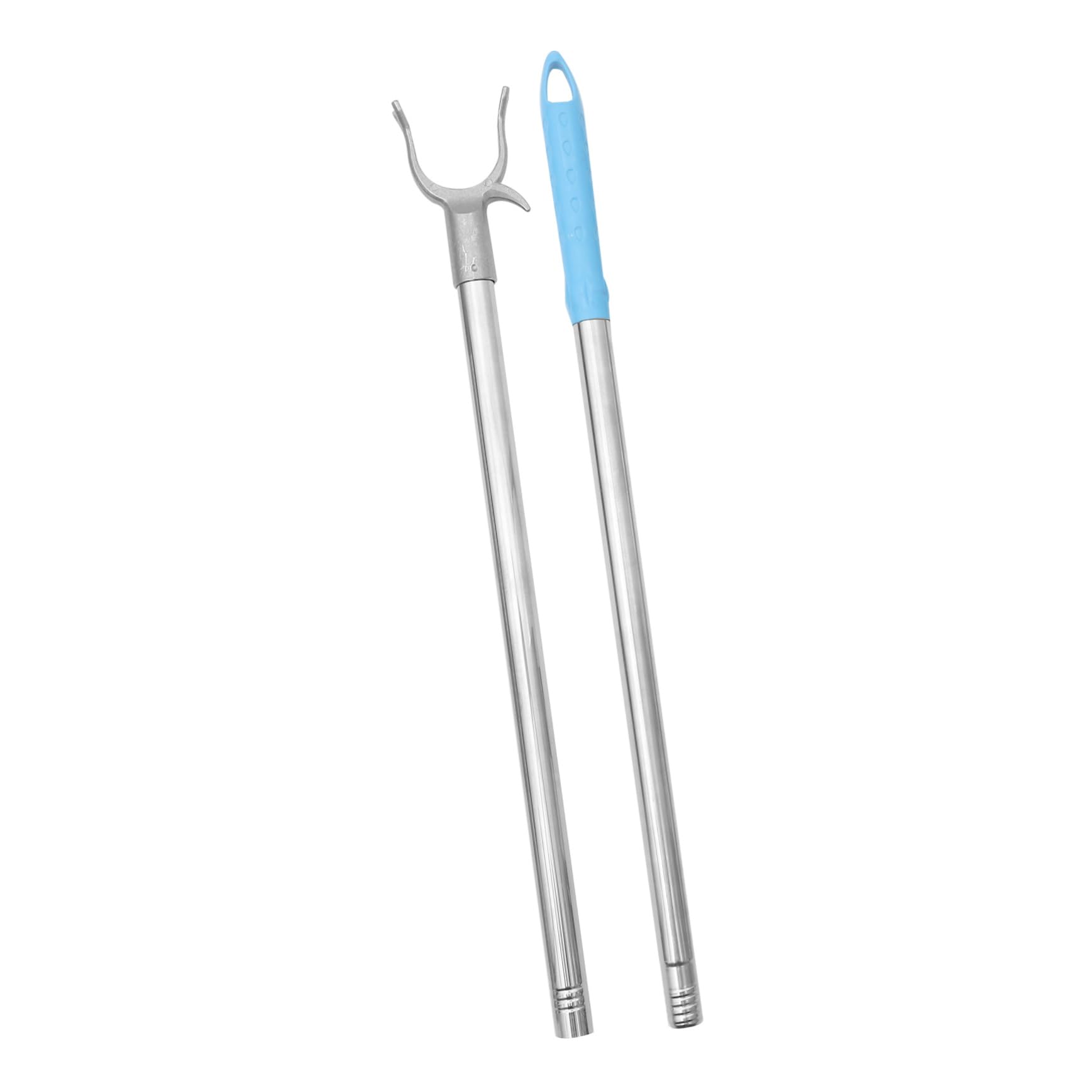 AOKWAWALIY Clothes Pole with Hook Practical Long Reach Stick for Hanging Clothes U Shaped Fork Head 95cm Total Length 1pc Clothesline Pole Support
