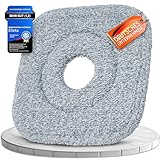 Elleta Mikrofaser Ersatzpads-2er Set Wischpads für alle Bodenarten, Langlebig & kompatibel| Verstärkte Nylonfäden für effiziente Bodenpflege