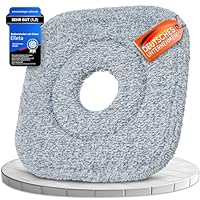 Elleta Mikrofaser Ersatzpads-2er Set Wischpads für alle Bodenarten, Langlebig & kompatibel| Verstärkte Nylonfäden für effiziente Bodenpflege