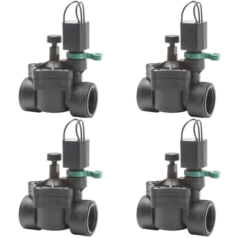 Rain RN 150 Electroválvula de Poliamida 6 Reforzada con Fibra de Vidrio, 24 Voltios, Conexión Hembra 3/4, Presión Máxima 12 bar pack 4 Unidades