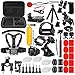 DIKER 70 in 1 Zubehör Set Action Cam, Accessory Kit für GoPro Hero Black 12 11 10 9 8 7, AKASO, DJI Osmo Action, Insta360 one, XIAOMI 4K MI 4 günstig Kaufen-DIKER 70 in 1 Zubehör Set Action Cam, Accessory Kit für GoPro Hero Black 12 11 10 9 8 7, AKASO, DJI Osmo Action, Insta360 one, XIAOMI 4K