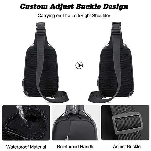 Sac à dos porté travers antivol et ergonomique avec port USB - 6