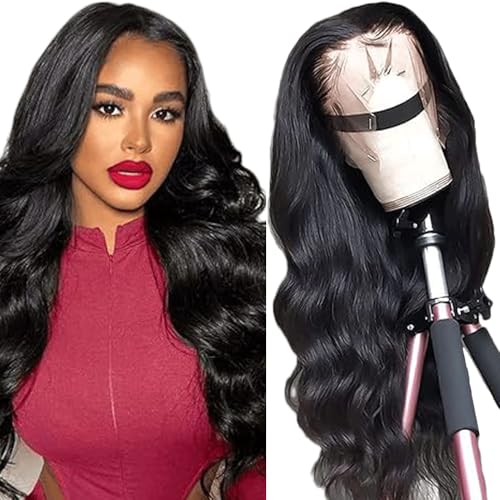 Perruque body wave cheveux humains dotée d'une Swiss Lace 13x6 pré-plumée pour une raie invisible