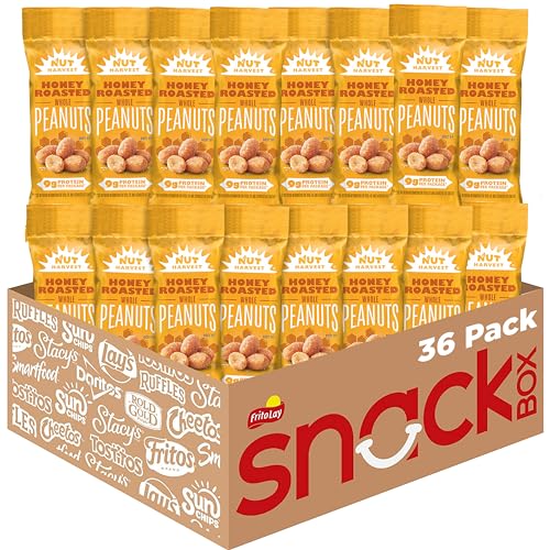 Nut Harvest Honey Roasted Peanuts, 1.4oz, 36 Bags