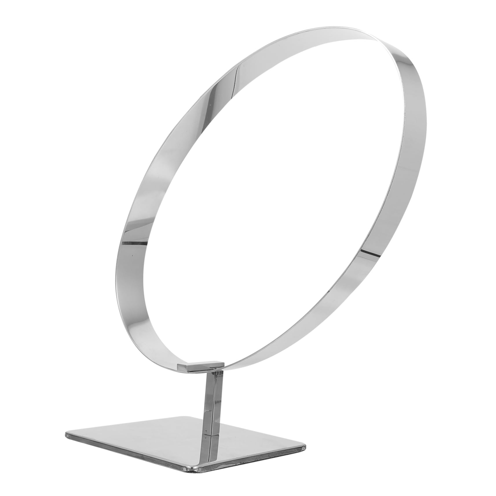TOPBATHY Edelstahl Gürtelhalter Für Stilvolle Präsentation Ovaler Stand Für Gürtel Vielseitig Einsetzbar Geschäften Hause Umweltfreundliches Design Glatte Oberfläche Sicher Und