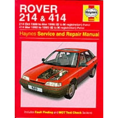 Rover 214 and 414 (89-96) Service and Repair Manual