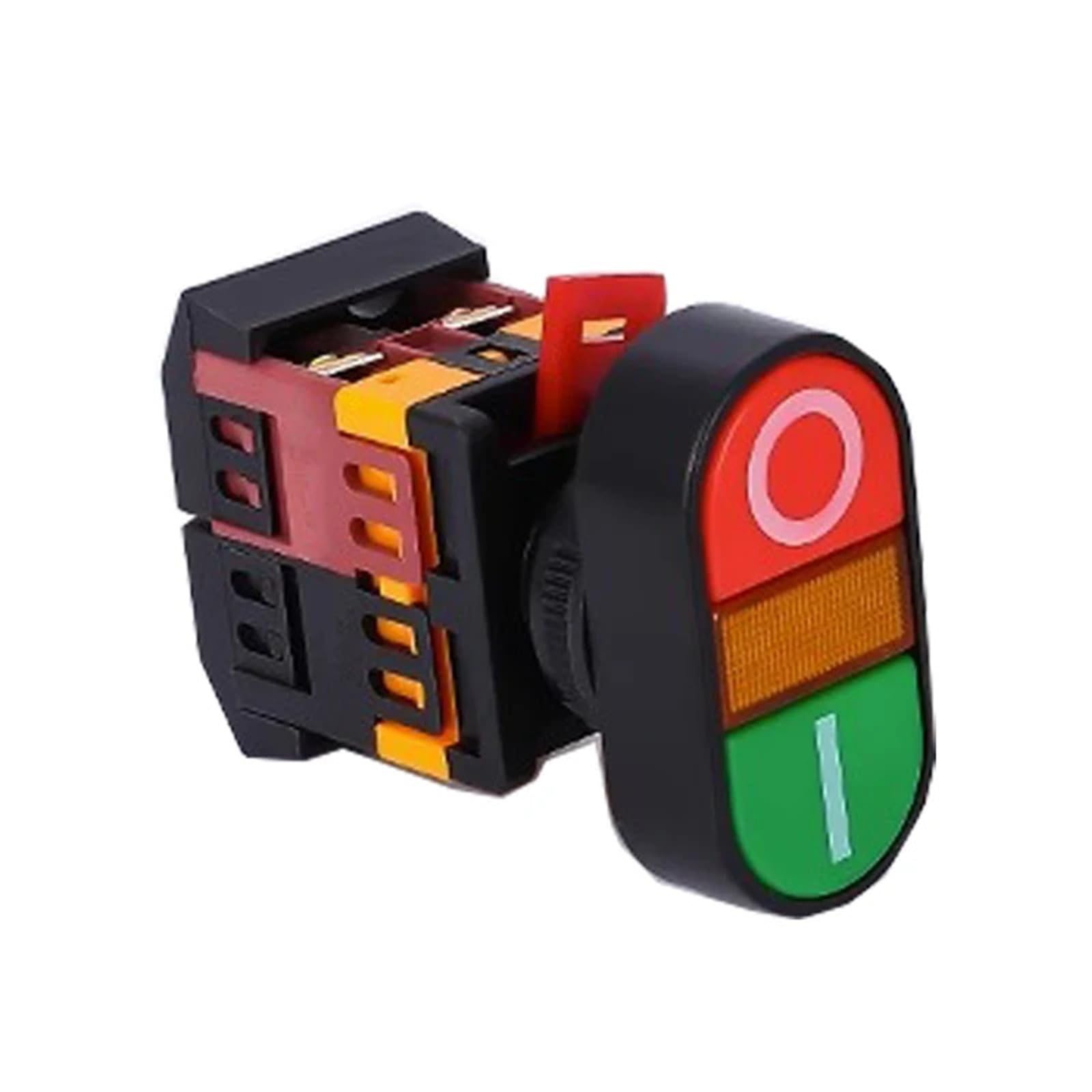 22 mm/25 mm/30 mm APBB-22/AS22/PPBB-30 Interruptor de botón de parada de encendido/apagado 10 A/660 V Auto-reinicio/momentáneo 1 pieza ﻿(Blue,24v)